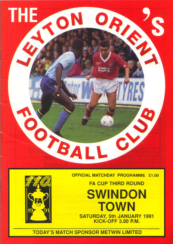 <b>Saturday, January 5, 1991</b><br />vs. Leyton Orient (Away)